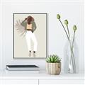 Picture of Palm Girl Fashion II  _GroupedProduct_Rectangle_Portrait_Canvas_Framed_