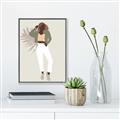 Picture of Palm Girl Fashion II  _GroupedProduct_Rectangle_Portrait_Canvas_Framed_