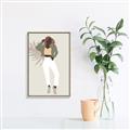 Picture of Palm Girl Fashion II  _GroupedProduct_Rectangle_Portrait_Canvas_Framed_
