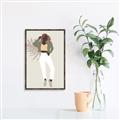 Picture of Palm Girl Fashion II  _GroupedProduct_Rectangle_Portrait_Canvas_Framed_