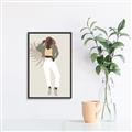 Picture of Palm Girl Fashion II  _GroupedProduct_Rectangle_Portrait_Canvas_Framed_