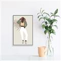 Picture of Palm Girl Fashion II  _GroupedProduct_Rectangle_Portrait_Canvas_Framed_