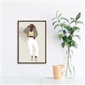 Picture of Palm Girl Fashion II  _GroupedProduct_Rectangle_Portrait_Canvas_Framed_