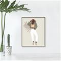 Picture of Palm Girl Fashion II  _GroupedProduct_Rectangle_Portrait_Canvas_Framed_
