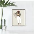 Picture of Palm Girl Fashion II  _GroupedProduct_Rectangle_Portrait_Canvas_Framed_
