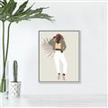 Picture of Palm Girl Fashion II  _GroupedProduct_Rectangle_Portrait_Canvas_Framed_