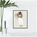 Picture of Palm Girl Fashion II  _GroupedProduct_Rectangle_Portrait_Canvas_Framed_