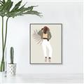 Picture of Palm Girl Fashion II  _GroupedProduct_Rectangle_Portrait_Canvas_Framed_