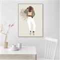 Picture of Palm Girl Fashion II  _GroupedProduct_Rectangle_Portrait_Canvas_Framed_