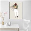 Picture of Palm Girl Fashion II  _GroupedProduct_Rectangle_Portrait_Canvas_Framed_