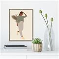 Picture of Palm Girl Fashion III _GroupedProduct_Rectangle_Portrait_Canvas_Framed_