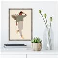 Picture of Palm Girl Fashion III _GroupedProduct_Rectangle_Portrait_Canvas_Framed_