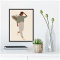 Picture of Palm Girl Fashion III _GroupedProduct_Rectangle_Portrait_Canvas_Framed_