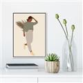 Picture of Palm Girl Fashion III _GroupedProduct_Rectangle_Portrait_Canvas_Framed_