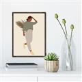 Picture of Palm Girl Fashion III _GroupedProduct_Rectangle_Portrait_Canvas_Framed_