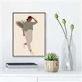 Picture of Palm Girl Fashion III _GroupedProduct_Rectangle_Portrait_Canvas_Framed_