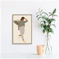 Picture of Palm Girl Fashion III _GroupedProduct_Rectangle_Portrait_Canvas_Framed_