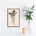 Picture of Palm Girl Fashion III _GroupedProduct_Rectangle_Portrait_Canvas_Framed_