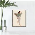 Picture of Palm Girl Fashion III _GroupedProduct_Rectangle_Portrait_Canvas_Framed_
