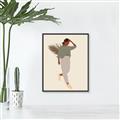 Picture of Palm Girl Fashion III _GroupedProduct_Rectangle_Portrait_Canvas_Framed_