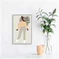 Picture of Palm Girl Fashion IV _GroupedProduct_Rectangle_Portrait_Canvas_Framed_