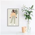 Picture of Palm Girl Fashion IV _GroupedProduct_Rectangle_Portrait_Canvas_Framed_