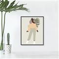 Picture of Palm Girl Fashion IV _GroupedProduct_Rectangle_Portrait_Canvas_Framed_