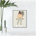 Picture of Palm Girl Fashion IV _GroupedProduct_Rectangle_Portrait_Canvas_Framed_