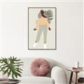 Picture of Palm Girl Fashion IV _GroupedProduct_Rectangle_Portrait_Canvas_Framed_