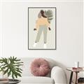 Picture of Palm Girl Fashion IV _GroupedProduct_Rectangle_Portrait_Canvas_Framed_