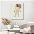 Picture of Palm Girl Fashion IV _GroupedProduct_Rectangle_Portrait_Canvas_Framed_