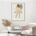 Picture of Palm Girl Fashion IV _GroupedProduct_Rectangle_Portrait_Canvas_Framed_