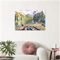 Picture of Canoe at Lake Louise  _GroupedProduct_Rectangle_Landscape_Unframed_Print_Only_