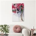 Picture of Red Floral Lamp _GroupedProduct_Rectangle_Portrait_Unframed_Print_Only_