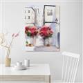 Picture of Red Floral Buildings _GroupedProduct_Rectangle_Portrait_Unframed_Print_Only_