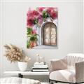 Picture of Red Floral Arch _GroupedProduct_Rectangle_Portrait_Unframed_Print_Only_