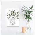 Picture of Leaves in Fun Vase I _GroupedProduct_Rectangle_Portrait_Unframed_Print_Only_