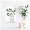 Picture of Leaves in Fun Vase II  _GroupedProduct_Rectangle_Portrait_Unframed_Print_Only_