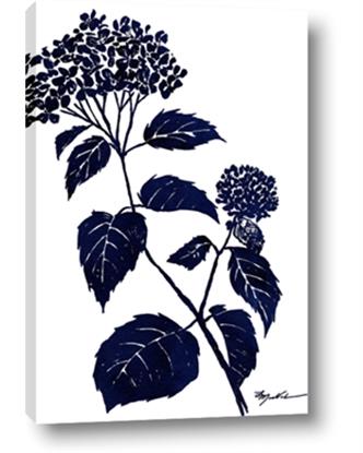 Picture of Blue Flower on White I