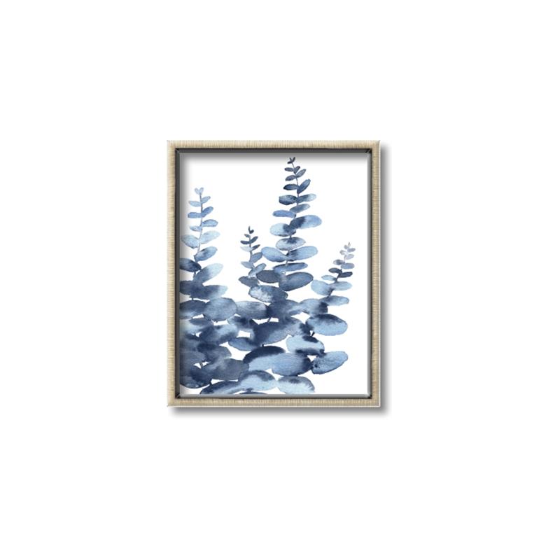 Picture of Navy Blue Eucalyptus II _GroupedProduct_Rectangle_Portrait_Canvas_Framed_
