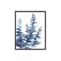 Picture of Navy Blue Eucalyptus II _GroupedProduct_Rectangle_Portrait_Canvas_Framed_