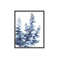 Picture of Navy Blue Eucalyptus II _GroupedProduct_Rectangle_Portrait_Canvas_Framed_