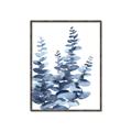 Picture of Navy Blue Eucalyptus II _GroupedProduct_Rectangle_Portrait_Canvas_Framed_