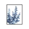 Picture of Navy Blue Eucalyptus II _GroupedProduct_Rectangle_Portrait_Canvas_Framed_