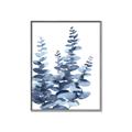 Picture of Navy Blue Eucalyptus II _GroupedProduct_Rectangle_Portrait_Canvas_Framed_
