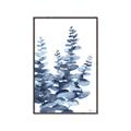 Picture of Navy Blue Eucalyptus II _GroupedProduct_Rectangle_Portrait_Canvas_Framed_