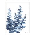 Picture of Navy Blue Eucalyptus II _GroupedProduct_Rectangle_Portrait_Canvas_Framed_