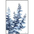 Picture of Navy Blue Eucalyptus II _GroupedProduct_Rectangle_Portrait_Canvas_Framed_