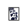Picture of Blue Flower on White I _GroupedProduct_Rectangle_Portrait_Canvas_Framed_