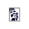 Picture of Blue Flower on White I _GroupedProduct_Rectangle_Portrait_Canvas_Framed_